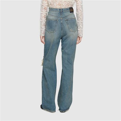 eco washed organic denim pant gucci|Ripped Eco Washed Organic Denim Pant In Blue .